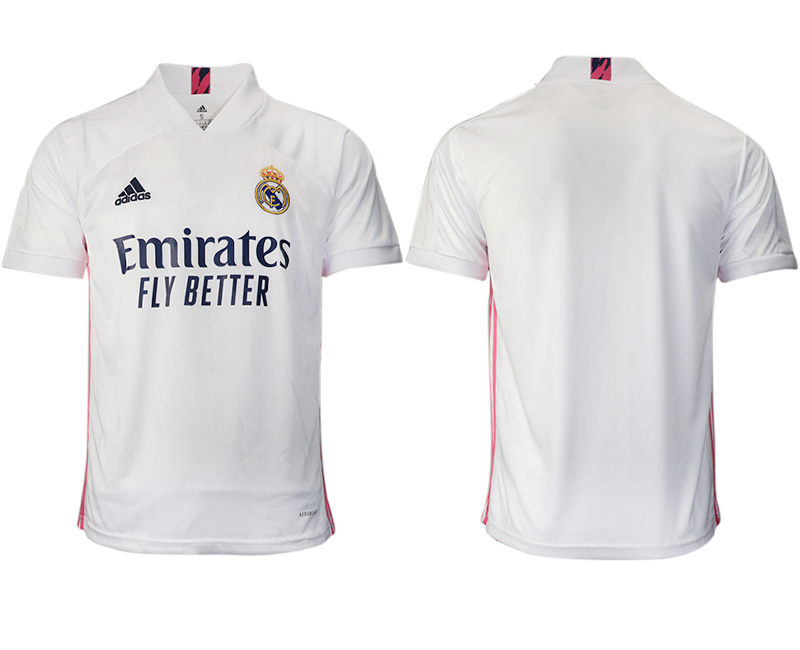 Men 2020-2021 club Real Madrid home aaa version blank white Soccer Jerseys->paris st german jersey->Soccer Club Jersey